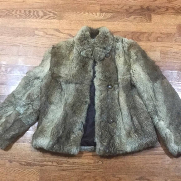 Authentic Rabbit Fur Coat - Picture 2 of 8